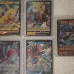 Lot Of 5 Ultra Rare Hologram Pokemon Cards