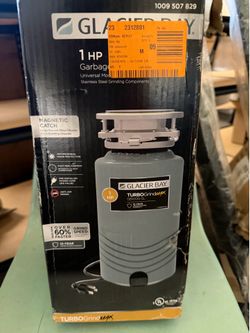 Glacier Bay 1 HP garbage disposal (TurboGrind MAX).