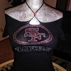 SF 49ers WOMEN'S CUSTOM CUT TEE.