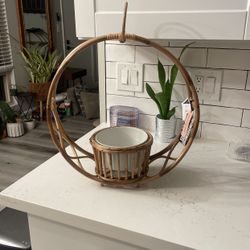 Wooden Plant Planter Pot Hanger