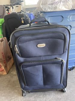 Navy blue concourse luggage