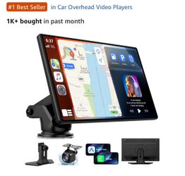 9” Wireless Apple CarPlay & Android Auto Screen w/ Backup Camera