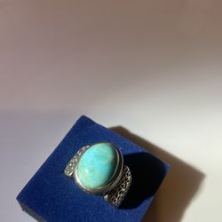 TORQUOISE STERLING 925 RING SIZE 10