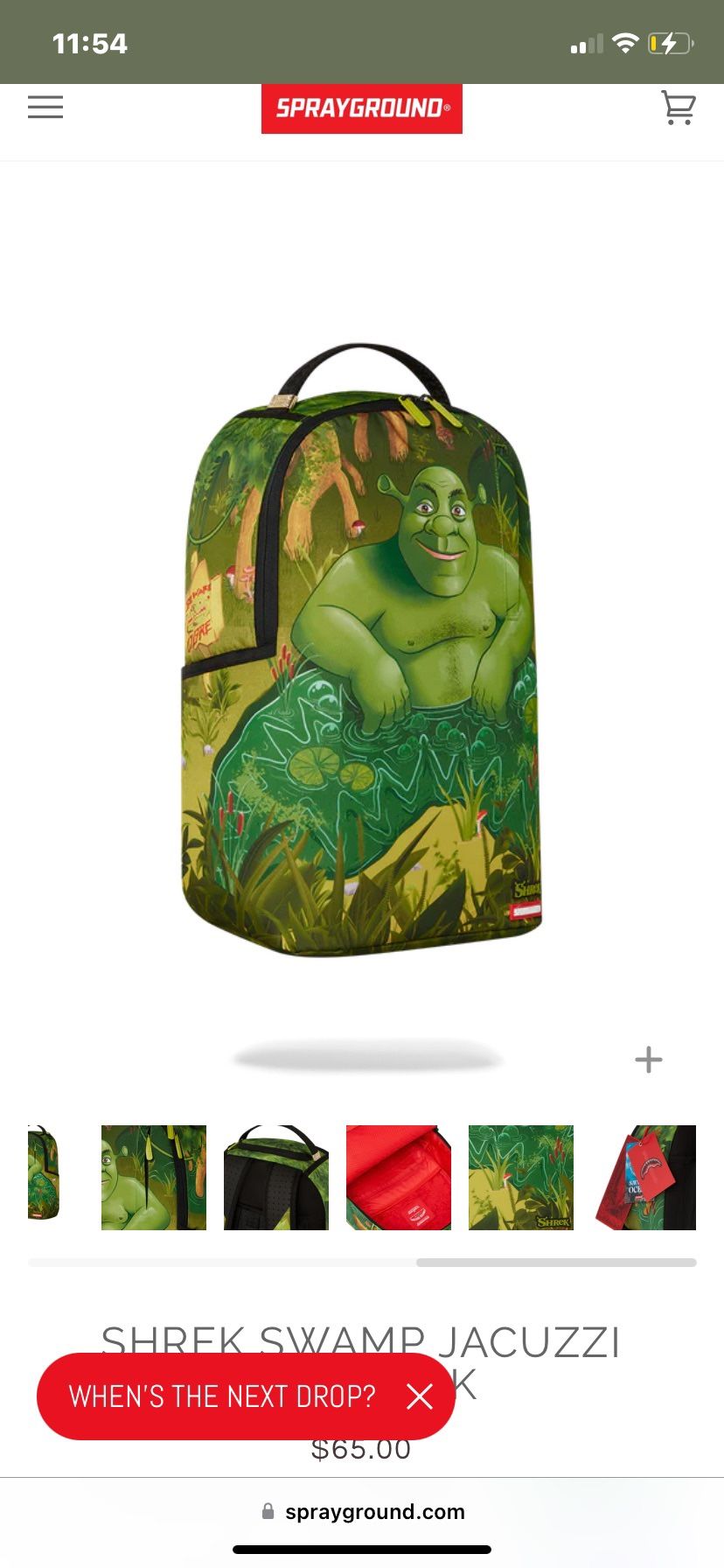shreck sprayground backpack
