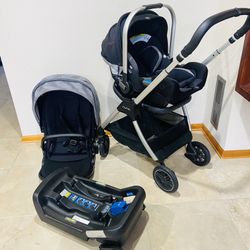 Nuna TRIV Next Car Seat Stroller with Base