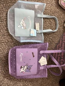 Kuromi and Cinnamoroll Mesh Tote Bags/Purses - 2022