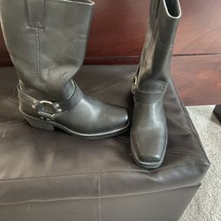 Steel Toe Harley Boots Size 10