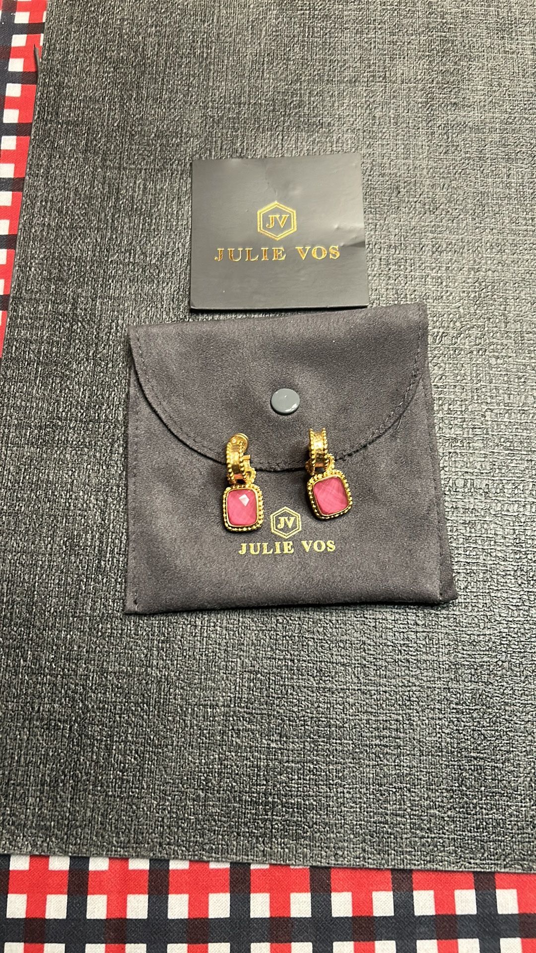 Julie Vos Pink Earrings
