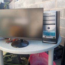 E machine tower and monitor