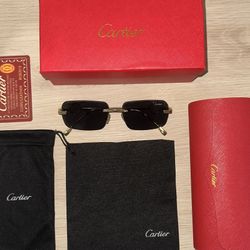 Cartier Black/Gold Sunglasses 