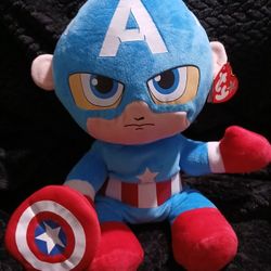 Ty Beanie Buddies Collection Marvel Captain America 