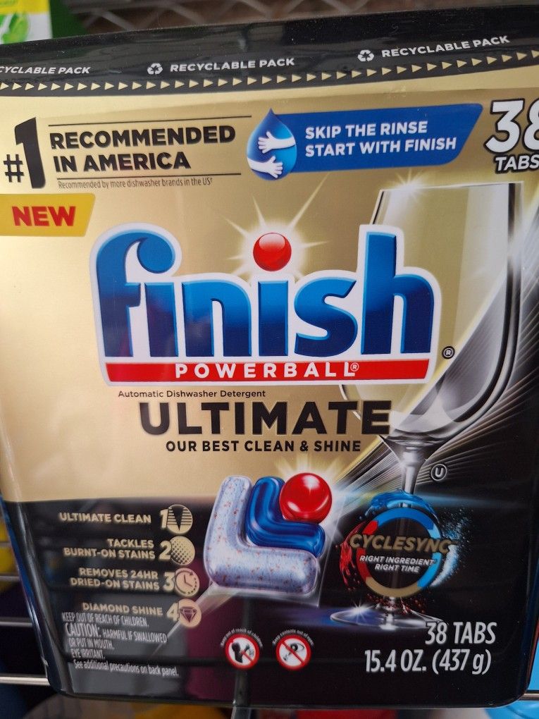 Finish Dishwasher Tabs 38 Count