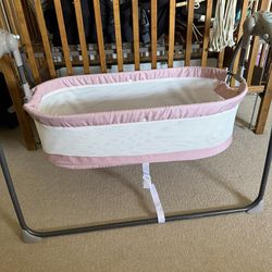 Pink Baby Bassinet