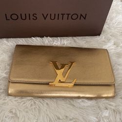 Gold Louis Vuitton Clutch