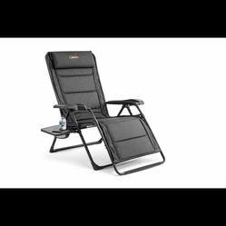 Cabela’s Big Outdoorsman Lounger Reclining Camp Chair – 400 lb Capacity – 600D Polyester