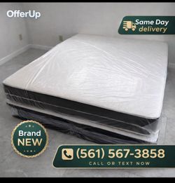 Queen Mattress Set – Medium – Brand New – Delivery Available 🚚
