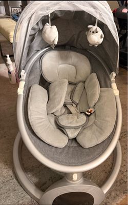 Baby Swing with Canopy and Toy Bar