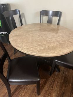 Dinner Table 4 Chairs. Beautiful And In Good Condition. $300
