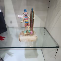 Hawaii Or Bust! Surfer Clown Statue By Ron Lee