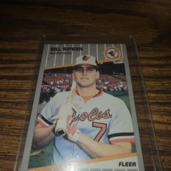 1989 Fleer #616 Bill Ripken Orioles FF/BLACK BOX Error Great Centering 