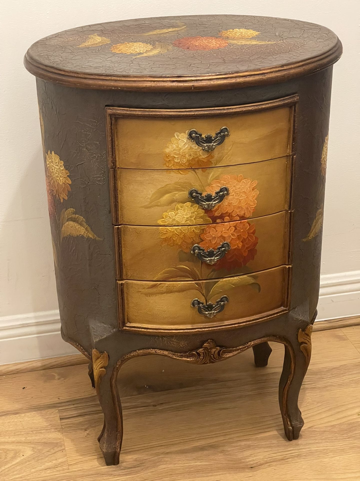 Floral Painted Commode