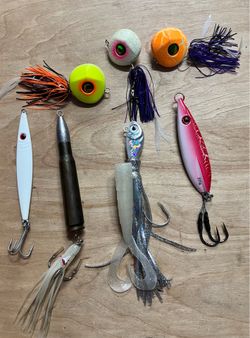 7 Deep Sea Glow Fishing Lures, Rockfish, Lingcod, Seabass, Yellowtail, New