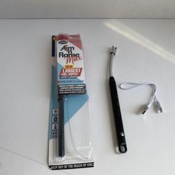 2 Lighters- Regular Flame & USB  Rechargeable Lighter