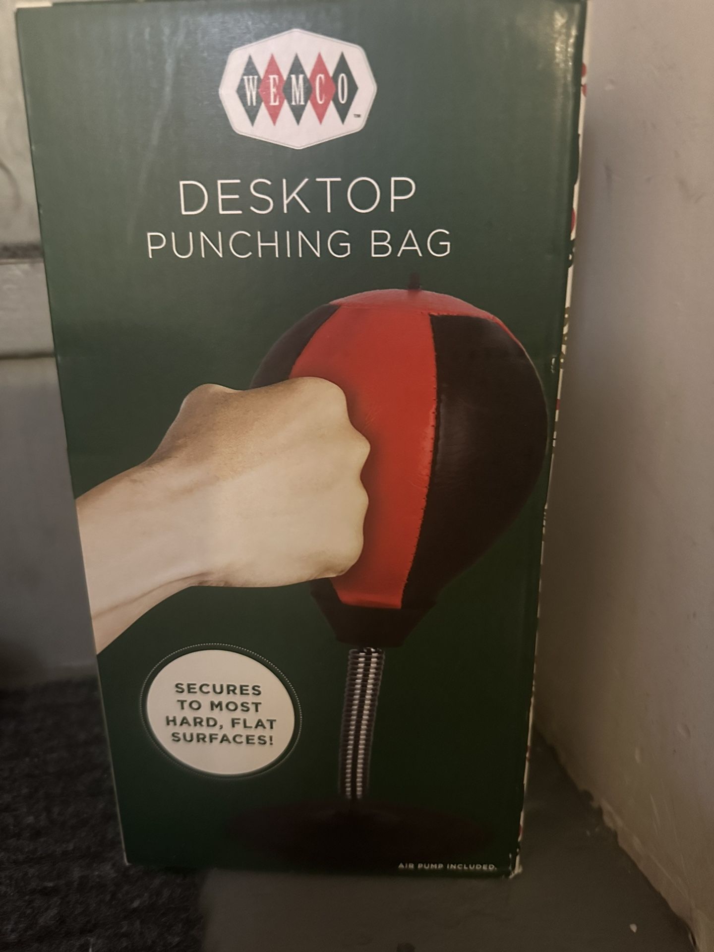 Freestanding Desktop Punching Bag with Pump