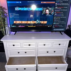 White 6 Drawer Dresser