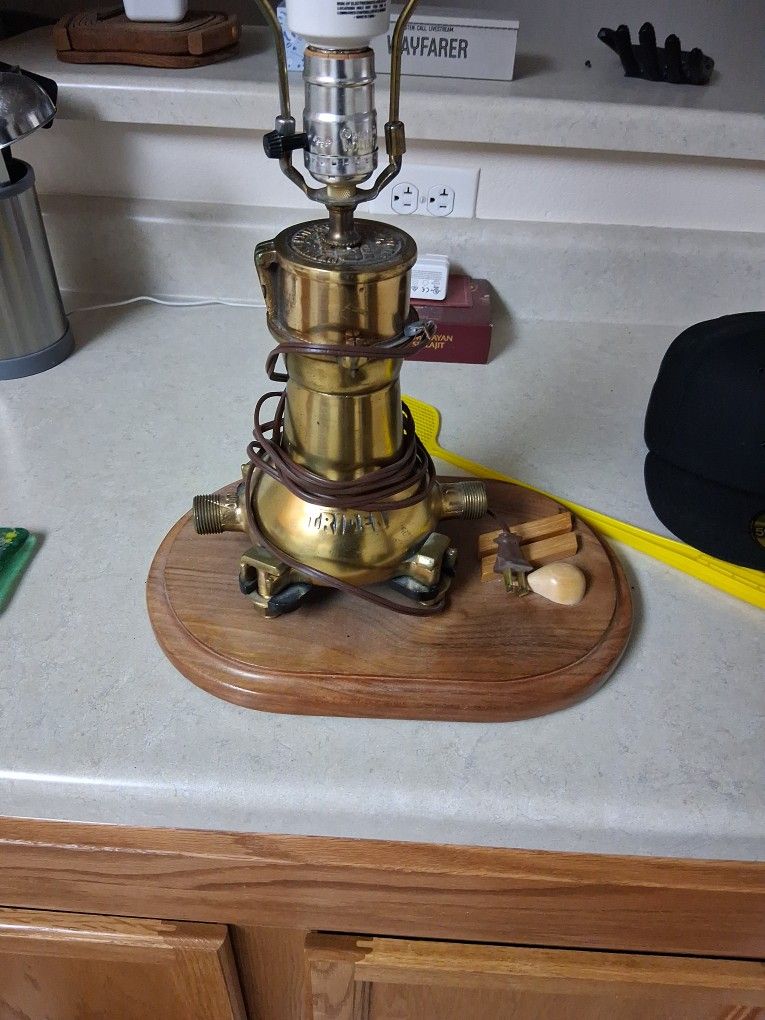 Vintage Neptune Water Meater Lamp