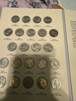 Jefferson Nickel Coin Collection Album 1985–1996
