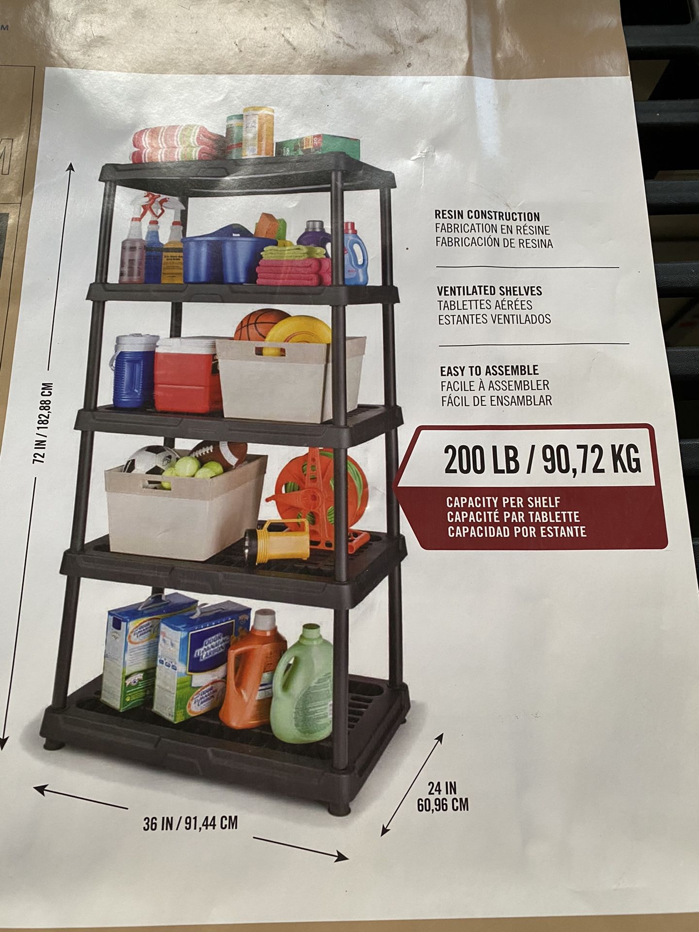 Blue Hawk 5Tier Storage Shelf Garage Shed for Sale in Duvall, WA OfferUp