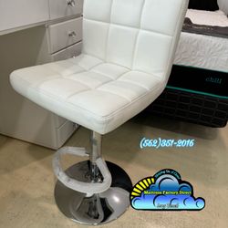 White Vanity Chair Seat 
