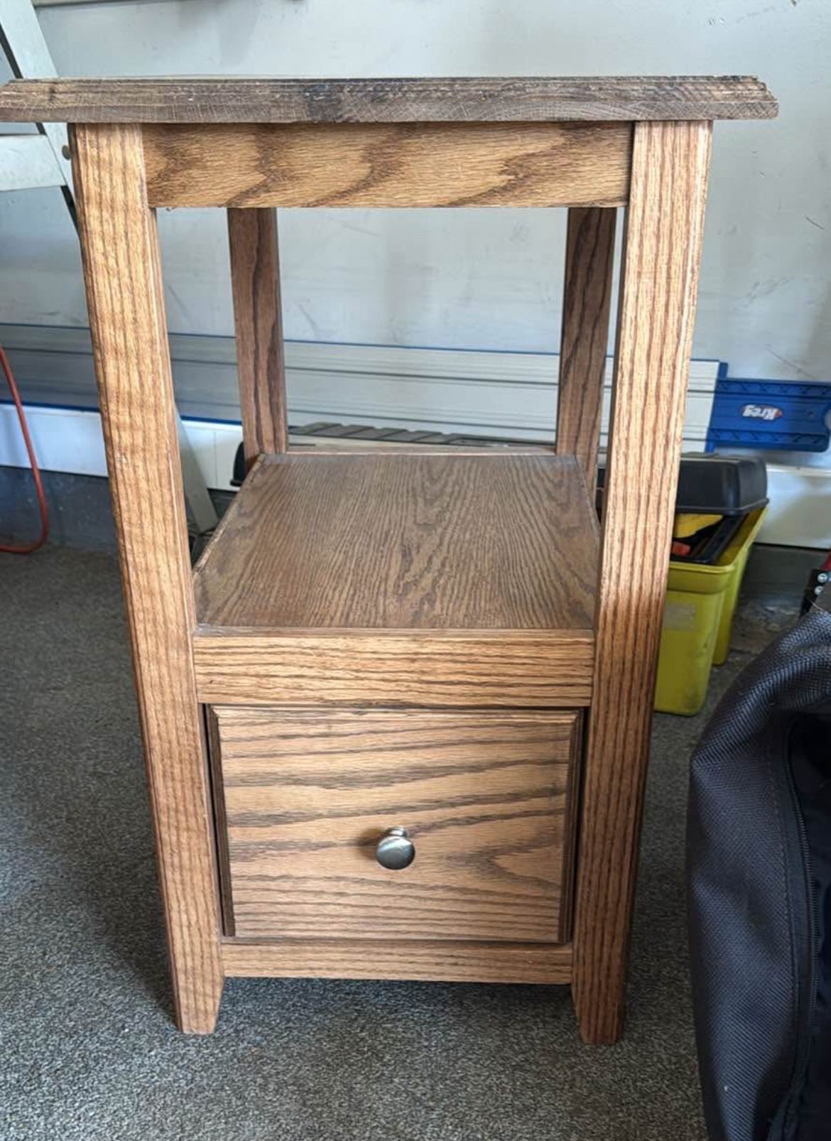 Solid Wood Oak Nightstand 