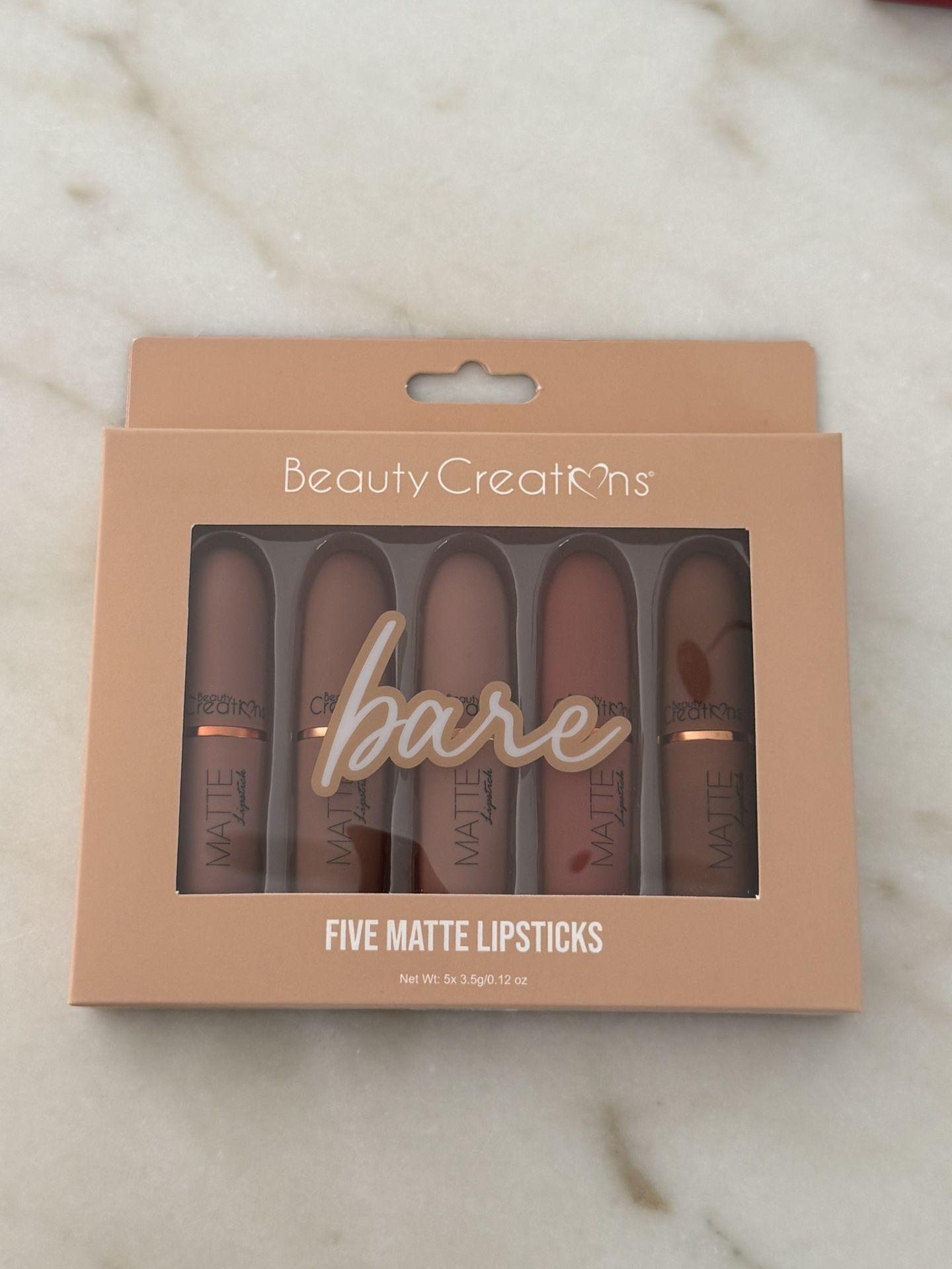 5pc Lipsticks Nude Colors
