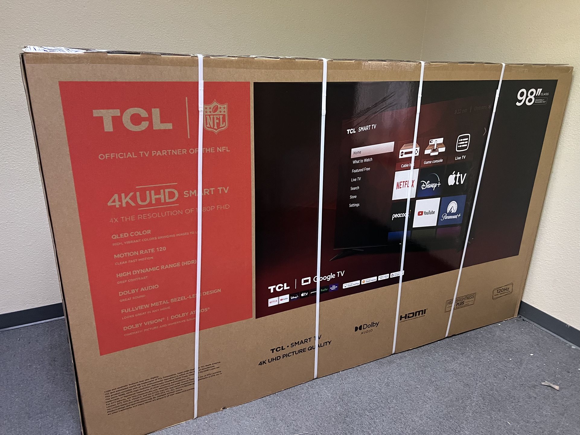 TCL 98” 4K MINI LED SMART TV