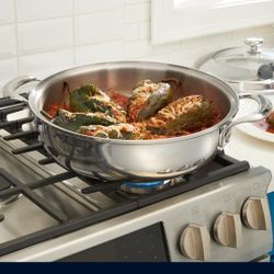 CACEROLA DE 6 QT DE ACERO INOXIDABLE 5-PLY VIDA SANA PRINCESS HOUSE NUEVA EN SU CAJA 🌹🌻🌹🌻