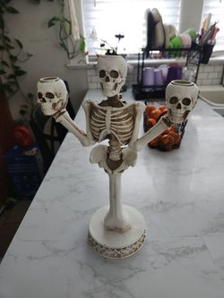 Skull Candle Holder