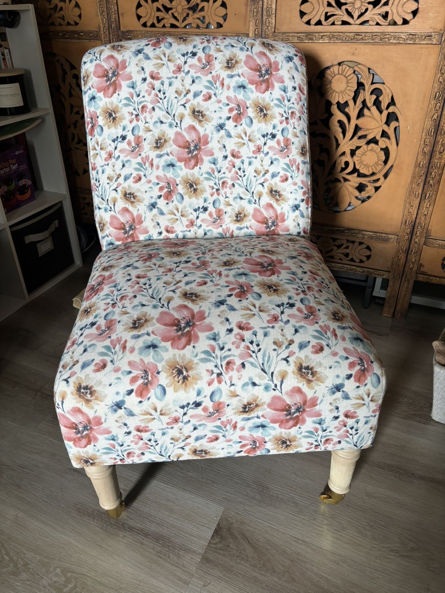 Lillian August Floral Accent Chair- Like New