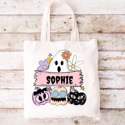 Personalized Trick Or Treat Halloween Bags 