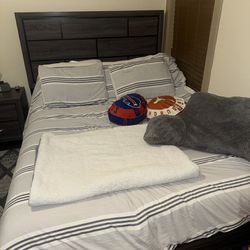 Bed, Mattress, Pillow top And Frame 