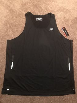 New Balance Men's NB Ice 2.0 Singlet Black XXL Reflective