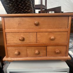Wooden Tabletop Chest