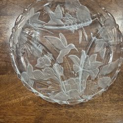 Beautiful Czech Crystal Studios Serving Dish