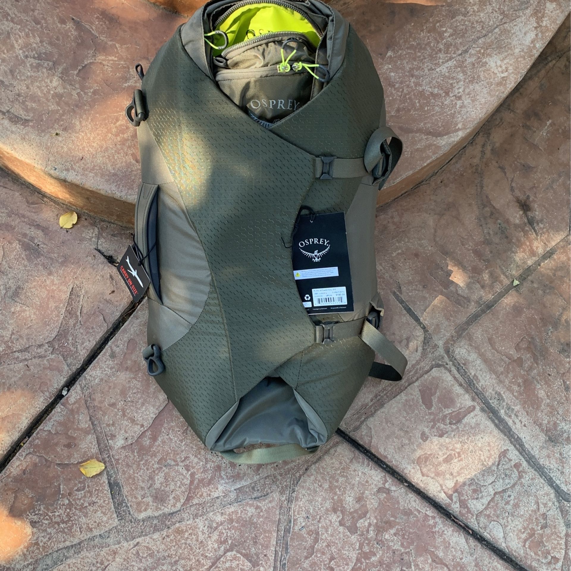 Osprey Porter 46 Castle Grey (New w/ Lifetime Warranty)