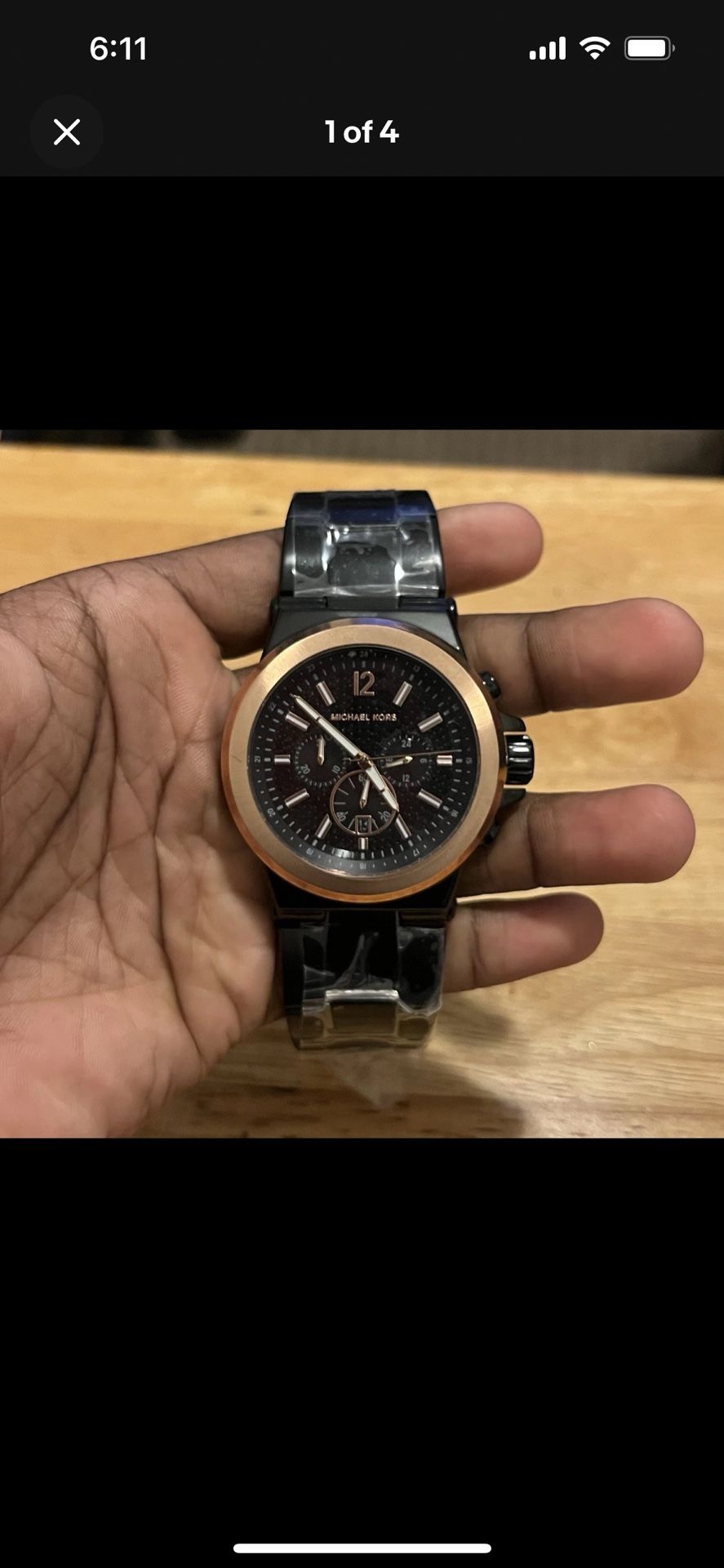 Michael Kors New Watch Black & Bronze MK8932