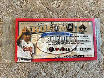 2001 Anaheim Angels Stadium Giveaway: "Salute to the Iron Man" Cal Ripken, Jr. Collector Card (#2 of 3)