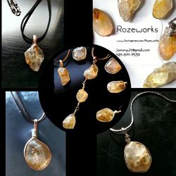 Handmade Citrine Pendant Necklaces > November Birthstone
