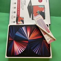 iPad Pro 12.9” 5th Generation (2021 - M1 Chip) 2TB With Pen & Keyboard Case 