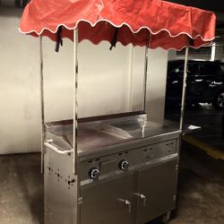 🔥 Commercial Hot Dog Cart – Stainless Steel – Like New – Ready to Work